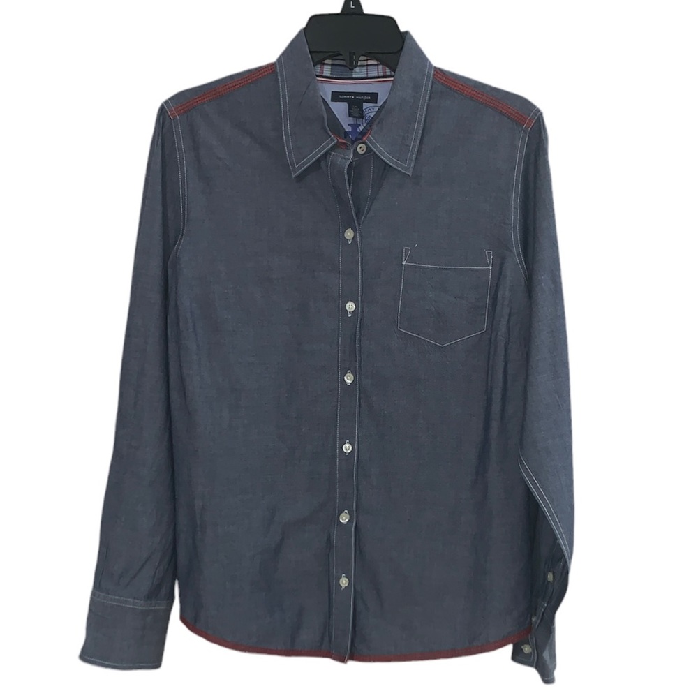 Tommy Hilfiger Boy’s Long Sleeve Button Up Shirt Size Large